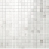 Плитка Marvel Calacatta Mosaico Lappato Asmb белый мрамор 30x30 10мм Atlas Concorde