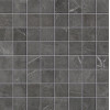 Плитка Marvel Grey Mosaico Matt Asla темно-серый мрамор 30x30 10мм Atlas Concorde
