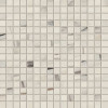Плитка Marvel Bianco Fantastico Mosaico Lappato Aou8 глянцевая белый мрамор 30x30 Atlas Concorde