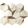 Плитка Marvel Gold Hex Brown-Calacatta 9Ehb коричневый мрамор 29x25 Atlas Concorde