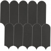 Плитка Prism Graphite Mosaico Bead A4Zz матовая черный однотонная, краска, штукатурка, бетон, цемент 30x30 Atlas Concorde