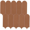 Плитка Prism Caramel Mosaico Bead A4Z1 матовая оранжевый однотонная, краска, штукатурка, бетон, цемент 30x30 Atlas Concorde