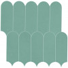 Плитка Prism Moss Mosaico Bead A4Z5 матовая бирюзовый однотонная, краска, штукатурка, бетон, цемент 30x30 Atlas Concorde
