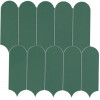Плитка Prism Emerald Mosaico Bead A4Z6 матовая зеленый однотонная, краска, штукатурка, бетон, цемент 30x30 Atlas Concorde