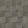 Плитка Axi Grey Timber Mosaico 3D Amv4 темно-серый дерево 35x35 10мм Atlas Concorde