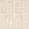 Плитка Aplomb Cream Mosaico Arch A6Sl матовая белый под обои, краска, штукатурка, однотонная 32x32 Atlas Concorde