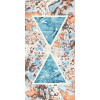 Плитка Araldica Triangcorallo Glo 120X240R 763517 глянцевая мультиколор краска, штукатурка, мрамор 240x120 6мм Cedit