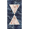 Плитка Araldica Triangblu Glo R 763514 глянцевая синий краска, штукатурка, мрамор 240x120 6мм Cedit