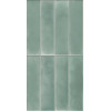 Плитка Rinascente Fusion Aquamarina Brick Aurea Ринашенте Фьюжн Аквамарина Брик Ауреа 600010002453 зеленый однотонная 30x8 9мм Атлас Конкорд