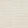 Мозаика Millennium Pure Mosaico Strip Миллениум Пьюр Стрип 610110000410 матовая белый бетон, цемент 30x30 9мм Италон