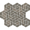 Плитка Metropolis Arcadia Brown Mosaico Icon 620110000157 матовая коричневый камень 35x29 Италон