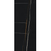 Плитка Charme Deluxe Sahara Noir Lux Ret Шд Сахара Нуар Люкс Рет 610015000505 глянцевая черный камень, мрамор 160x80 9мм Италон