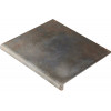 Плитка Natucer ступень фронтальная 36x33 Ferro di Boston Ombra 4 противоскользящая