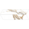 Керамогранит Goetan 40x8 Chevron Calacatta Gold гладкая матовая белый 6мм