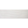 Плитка Cifre 90x30 настенная Wave White Mate рельефная матовая белый