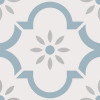 Керамогранит Эклектика Арабески Голубой матовая 20x20 8мм Smile Tile