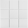 Мозаика Staro White Matt матовая 30x30 6мм Starmosaic