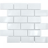 Мозаика Brick & Metro White Glossy глянцевая 30x29 6мм Starmosaic