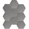 Мозаика Geometry Hexagon Big Grey Matt матовая 30x26 6мм Starmosaic