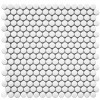 Мозаика Shapes Penny Round White Matt матовая 32x31 6мм Starmosaic