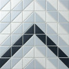 Мозаика Albion Wave Blue матовая 28x28 6мм Starmosaic