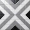 Мозаика Albion Cube Grey матовая 28x28 6мм Starmosaic