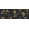 Плитка Керлайф декор магия чёрный / 71x25 Декор Magica nero глянцевая черный
