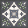 Плитка Керлайф облицовочная 15x15 Плитка SMALTO DECOR 3 BLU