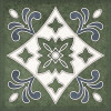 Плитка Керлайф облицовочная 15x15 Плитка SMALTO DECOR 3 VERDE