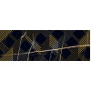 Плитка Керлайф декор 70x24 Декор ROYAL NERO ORO глянцевая черный