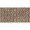 Плитка Керлайф декор 63x32 Декор CLASSICO AMANI ROMBI MARRON 1c глянцевая коричневый