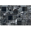 Мозаика Elite Black Стекло Камень Керамика 30x30 8мм Irida