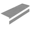 Ступень l фронтальная Ступени Из Керамогранита Dakota Iron As С Подступенником нескользящая r12 120x32 8мм Staro