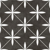 Керамогранит Monopole Stella Black матовая черный 19x19