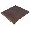 Плитка Gres de Aragon ступень фронтальная Urban Round. Anti Slip Caoba противоскользящая 33x30