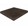 Плитка Gres de Aragon ступень угловая Capri Esquina Chocolate матовая 33x33