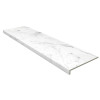 Плитка Gres de Aragon ступень фронтальная Marble Anti Slip Rect. Carrara Blanco противоскользящая 120x32