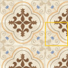 Плитка Rondine керамогранит Swing Multicolor 03 Beige матовая 20x20