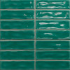 Плитка Dar Ceramics 20x20 настенная Sticks Emerald гладкая + рельефная глянцевая зеленый