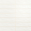 Плитка Dar Ceramics 20x20 настенная Sticks White гладкая + рельефная глянцевая белый