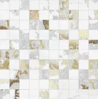 Плитка Brennero мозаика 30x30 MQSW Mosaico Q. Solitaire White Mix Р 6 шт полуполированная