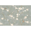 Плитка 120x40 6мм RC5L Mixed Verde Decoro Fiori di Pesco Rett. матовая Ragno