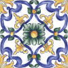 Керамогранит 20x20 10мм RC8J Amuri Decoro Maiolica Tappeto 3 Glossy RT глянцевая Ragno