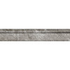 Плитка декор 90x16 грэй плинтус 892 Амина черный глянцевая Eurotile