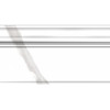 Плитка декор 30x17 плинтус 890 Инсомния белый глянцевая Eurotile