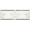 Плитка декор 30x9 906 бордюр 906V Валентино хромбелый глянцевая Eurotile Плитка декор 30x9 906 бордюр 906V Валентино хромбелый глянцевая Eurotile