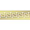 Плитка фриз 25x8 бордюр золото 21 Марбелья золотой глянцевая Eurotile