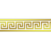 Плитка фриз 30x8 бордюр золото 14 Марбелья золотой глянцевая Eurotile