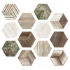 Плитка ITT Ceramic универсальная (напольная и настенная) 27x23 Керамогранит AFRICA Hexa
