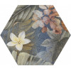 Плитка ITT Ceramic универсальная (напольная и настенная) 27x23 Керамогранит HIBISCUS Blue Matt Hexa